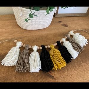 Tassel garland boho decor
